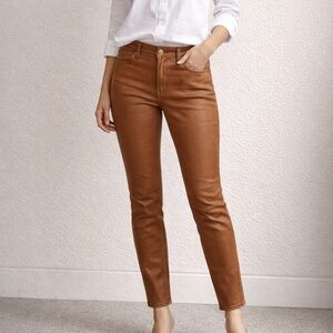 Lagence High-Rise Slim Straight Women’s Jeans in Camel